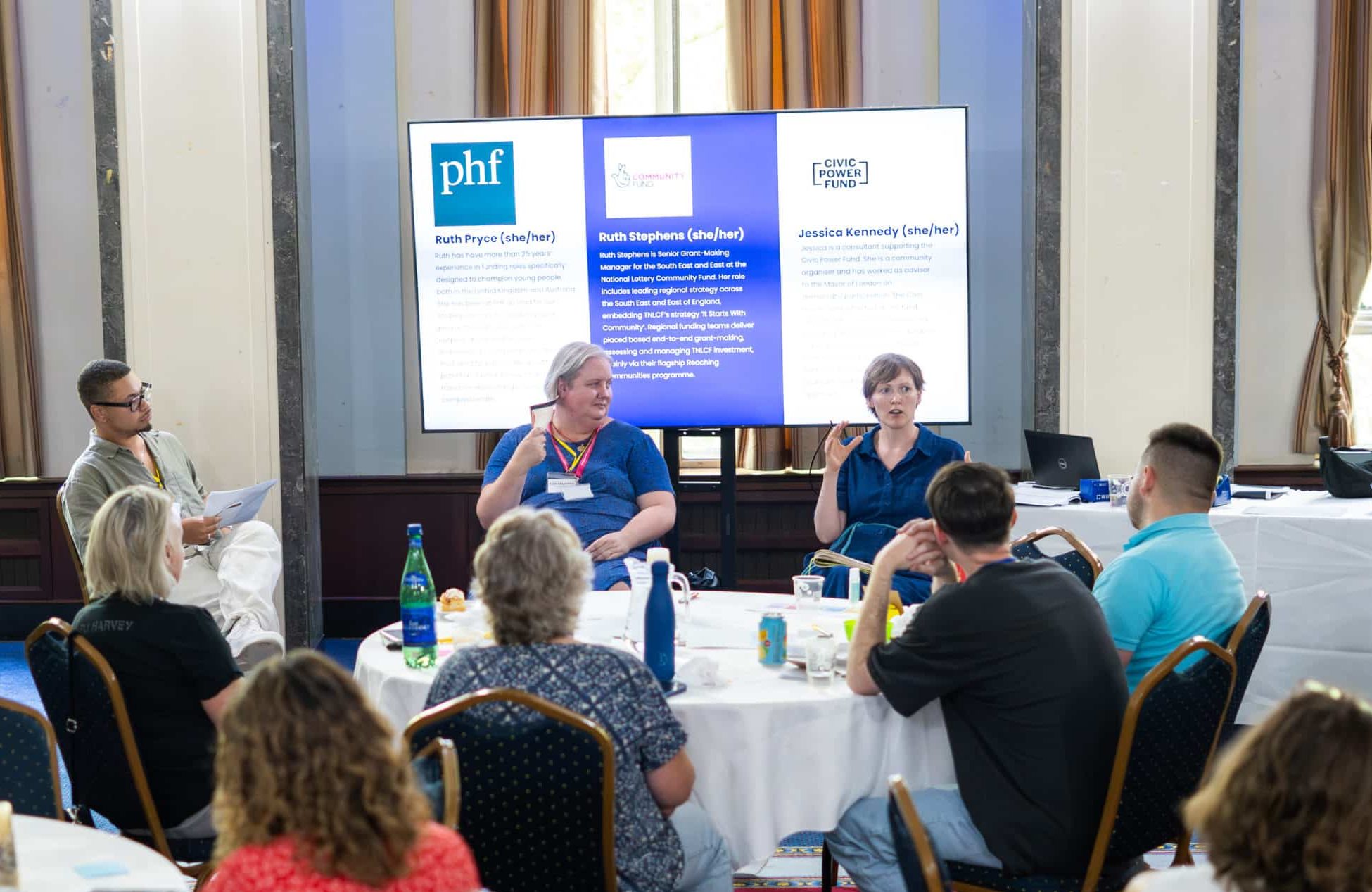 A panel discussion with funders
