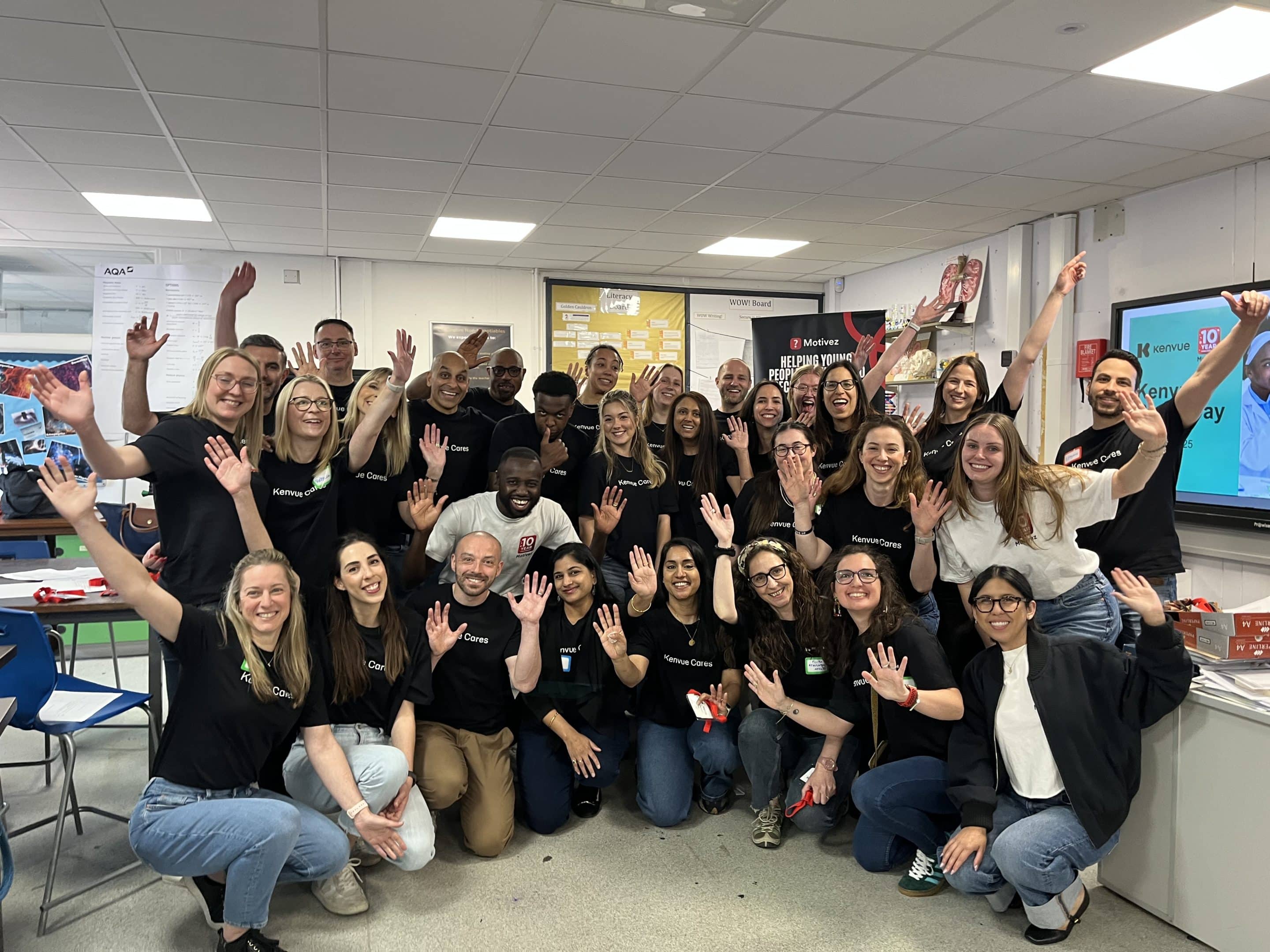 A group picture with appox 20 people